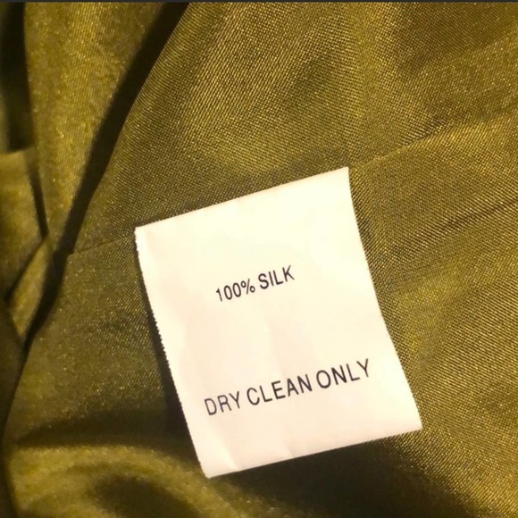 Trina Turk LA Silk Women's Olive Belted Pullover Sequin Sheath Midi dress size 4 - Picture 3 of 4